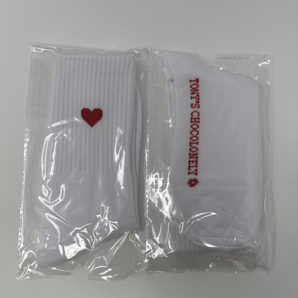 2 Pairs CJ Hendry Tony's Chocolonely Valentony Valentines Heart Socks Limited - Picture 2 of 5